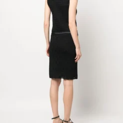 Femme CHANEL Robe En Crochet à Design Sans Manches 10 Femme CHANEL Robe En Crochet à Design Sans Manches -Promos Féerie Jupe Boutique 19740950 44315322 1000