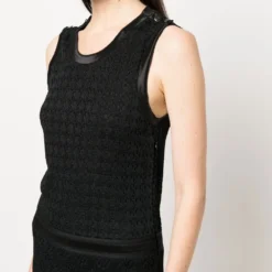 Femme CHANEL Robe En Crochet à Design Sans Manches 11 Femme CHANEL Robe En Crochet à Design Sans Manches -Promos Féerie Jupe Boutique 19740950 44315325 1000