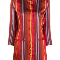 Celine Femme Céline Robe Longue à Rayures