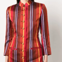 Celine Femme Céline Robe Longue à Rayures -Promos Féerie Jupe Boutique 19740951 44328636 1000