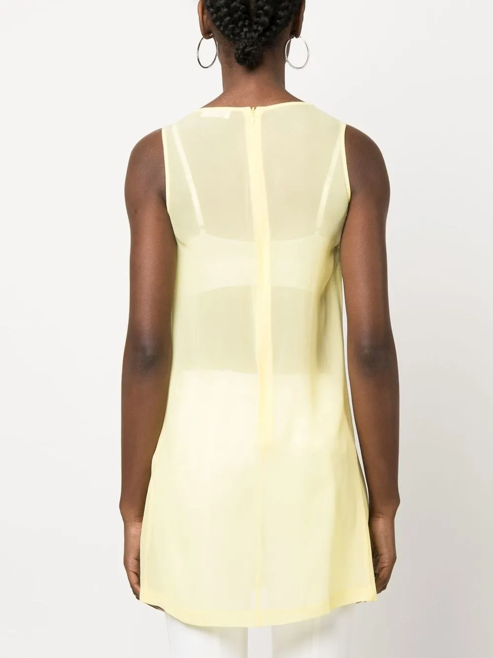 Femme Valentino Garavani Robe Courte Plissée à Effet De Transparence (années 2000) 6 Femme Valentino Garavani Robe Courte Plissée à Effet De Transparence (années 2000) – Image 4