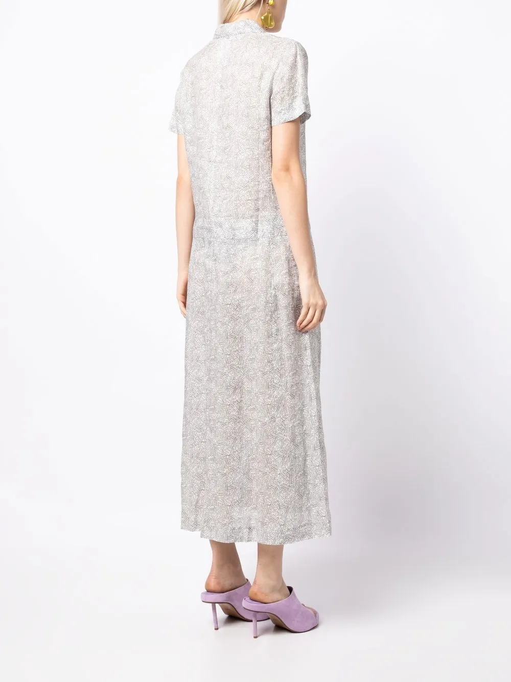 Femme CHANEL Robe Mi-longue à Logo Imprimé (1999) 6 Femme CHANEL Robe Mi-longue à Logo Imprimé (1999) – Image 4