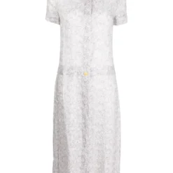 Femme CHANEL Robe Mi-longue à Logo Imprimé (1999)