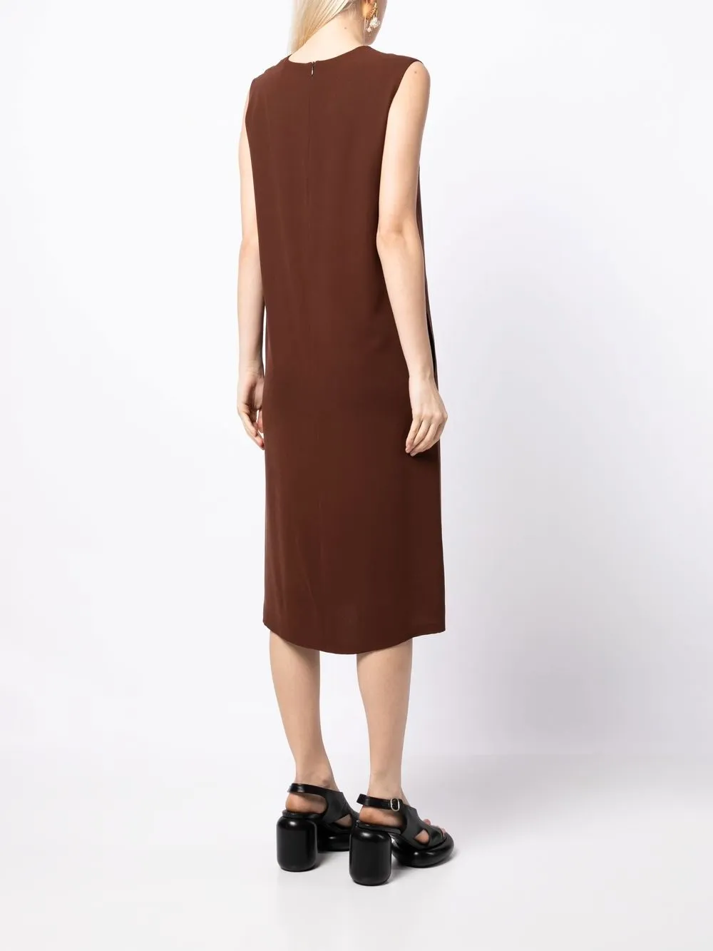 Femme Hermès Robe Mi-longue à Design Sans Manches Pre-owned (années 1990-2000) 6 Femme Hermès Robe Mi-longue à Design Sans Manches Pre-owned (années 1990-2000) – Image 4