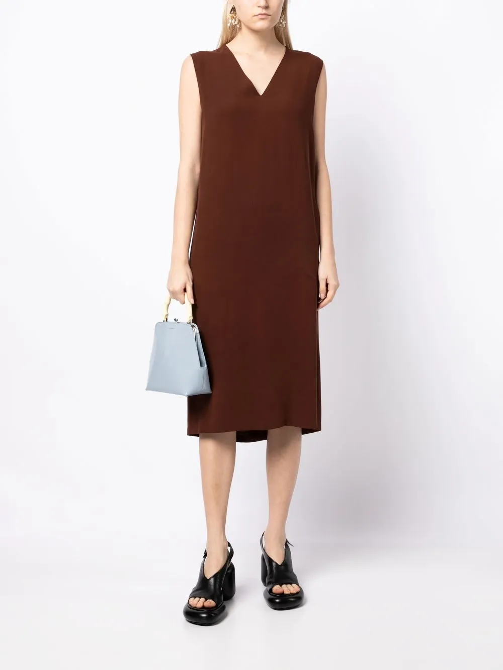 Femme Hermès Robe Mi-longue à Design Sans Manches Pre-owned (années 1990-2000) 4 Femme Hermès Robe Mi-longue à Design Sans Manches Pre-owned (années 1990-2000) – Image 2