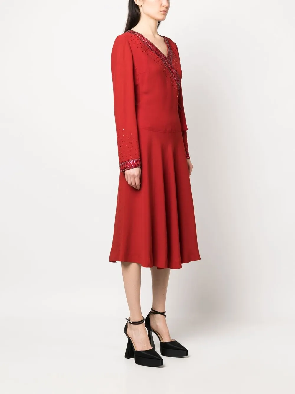 Femme A.N.G.E.L.O. Vintage Cult Robe En Soie à Sequins 5 Femme A.N.G.E.L.O. Vintage Cult Robe En Soie à Sequins – Image 3