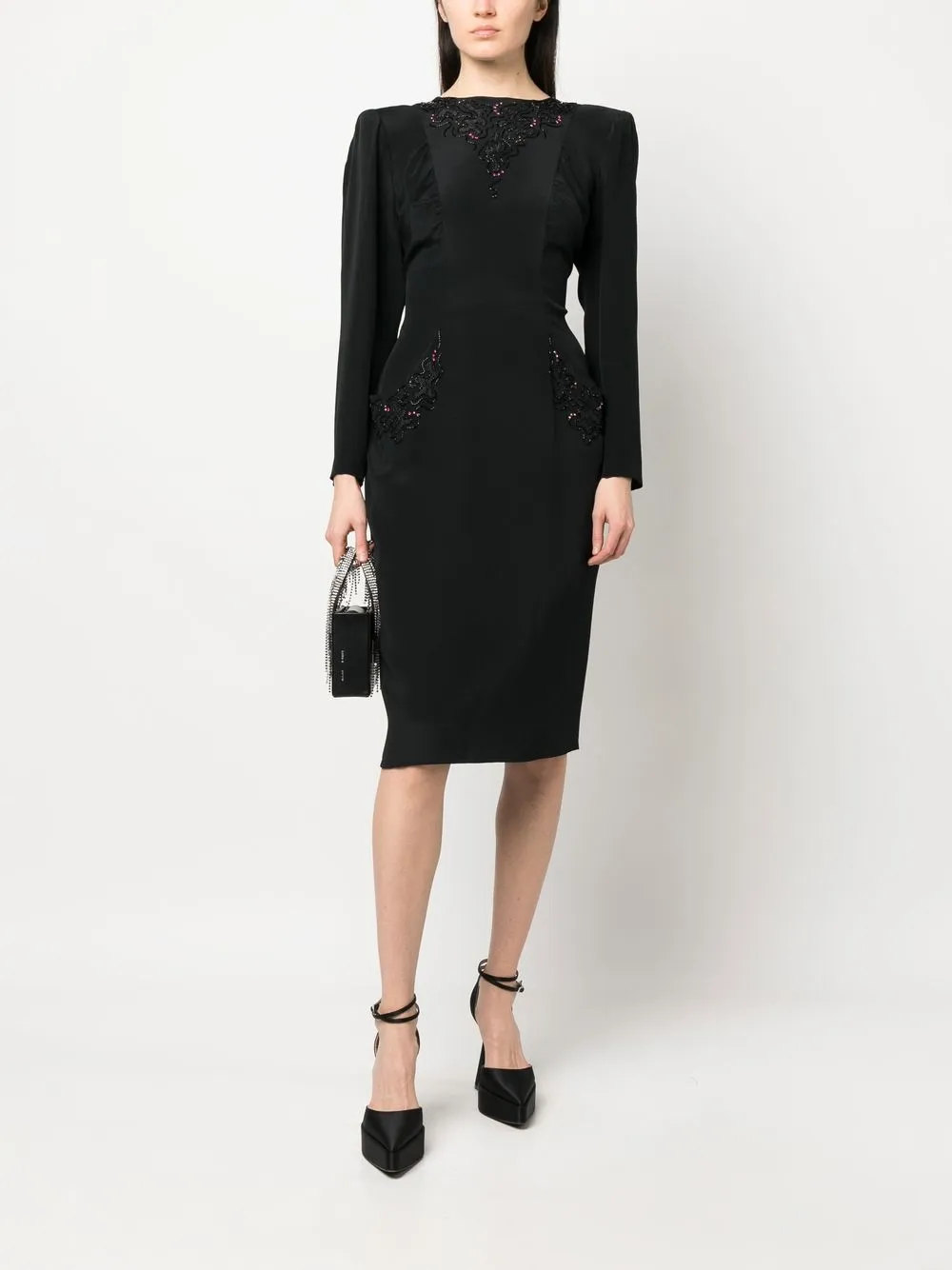 Femme A.N.G.E.L.O. Vintage Cult Robe à Ornements (années 1980) 4 Femme A.N.G.E.L.O. Vintage Cult Robe à Ornements (années 1980) – Image 2