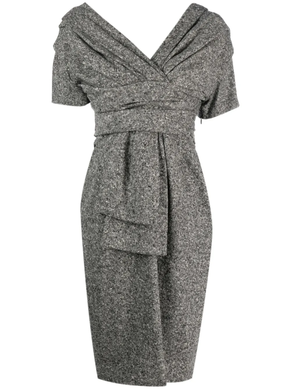 Femme Christian Dior Robe Drapée à Manches Courtes Pre-owned (années 2000) 3 Femme Christian Dior Robe Drapée à Manches Courtes Pre-owned (années 2000)