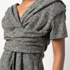 Femme Christian Dior Robe Drapée à Manches Courtes Pre-owned (années 2000) 11 Femme Christian Dior Robe Drapée à Manches Courtes Pre-owned (années 2000) -Promos Féerie Jupe Boutique 19791841 44550177 1000