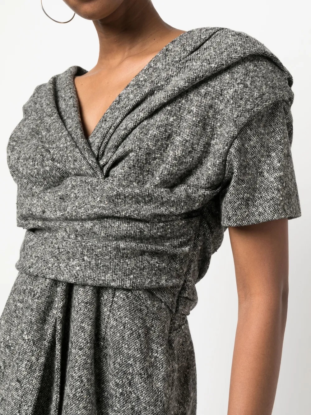 Femme Christian Dior Robe Drapée à Manches Courtes Pre-owned (années 2000) 7 Femme Christian Dior Robe Drapée à Manches Courtes Pre-owned (années 2000) – Image 5