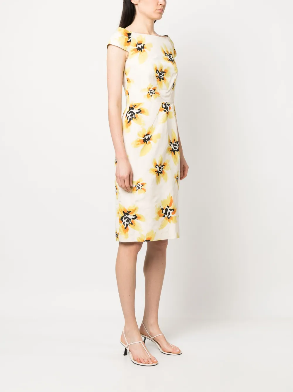 Femme Christian Dior Robe En Soie à Fleurs (années 2010) 5 Femme Christian Dior Robe En Soie à Fleurs (années 2010) – Image 3