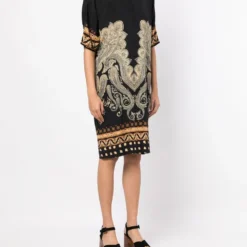 Femme Etro Robe à Motif Cachemire (2010) -Promos Féerie Jupe Boutique 19796541 44379738 1000