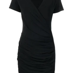 GIANFRANCO FERRE Femme Gianfranco Ferré Robe Froncée à Manches Courtes (années 2000)