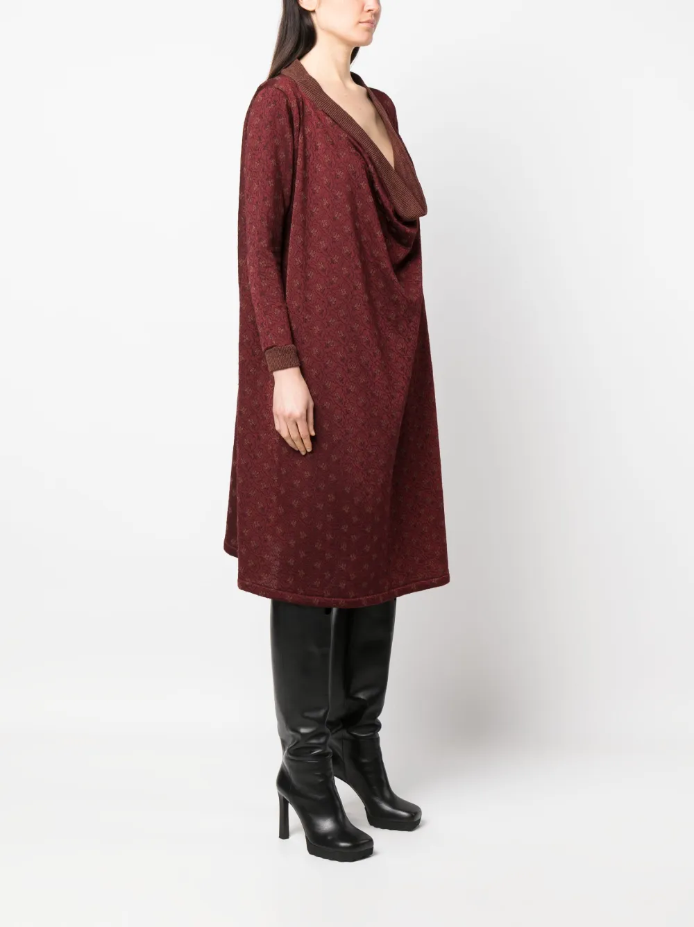 Femme Jean Paul Gaultier Robe à Fleurs (années 1990) 5 Femme Jean Paul Gaultier Robe à Fleurs (années 1990) – Image 3