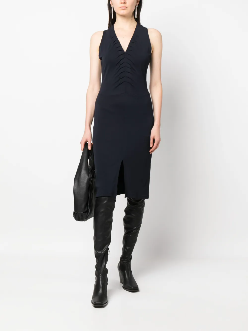 Celine Femme Céline Robe Courte à Fronces (années 2010) 4 Celine Femme Céline Robe Courte à Fronces (années 2010) – Image 2