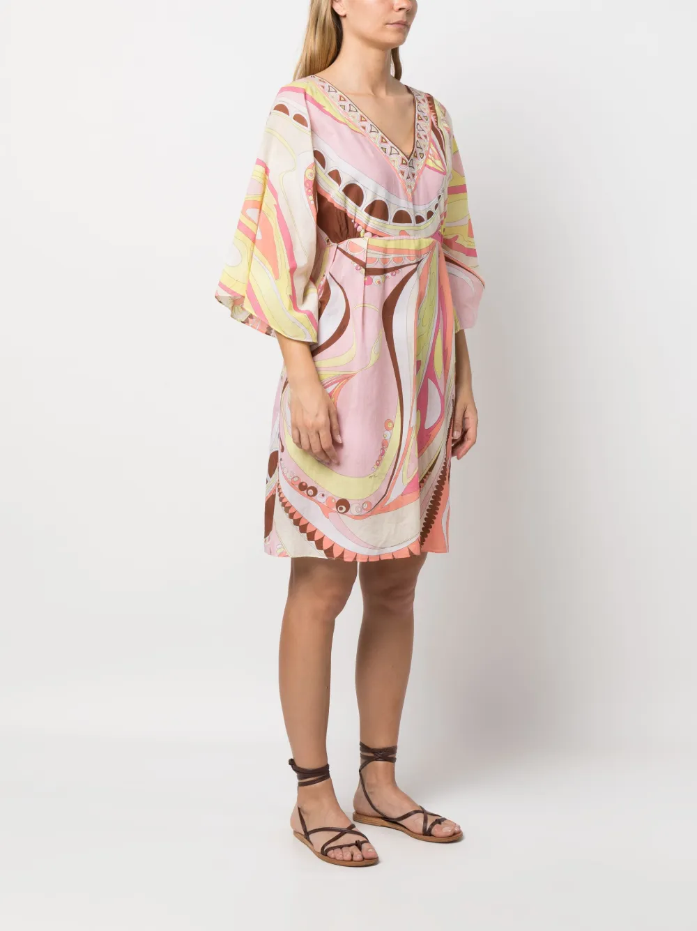 Femme PUCCI Robe à Imprimé Abstrait 5 Femme PUCCI Robe à Imprimé Abstrait – Image 3