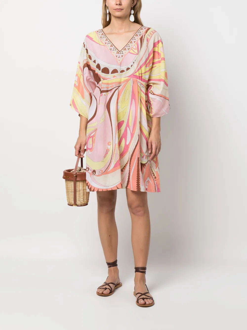 Femme PUCCI Robe à Imprimé Abstrait 4 Femme PUCCI Robe à Imprimé Abstrait – Image 2