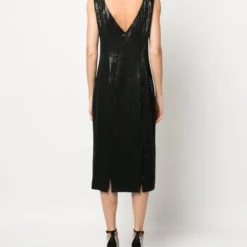 Femme John Galliano Robe Ornée De Sequins à Col V (années 2000) -Promos Féerie Jupe Boutique 20107280 50249524 1000