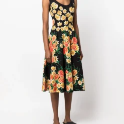 Femme A.N.G.E.L.O. Vintage Cult Robe Mi-longue évasée à Fleurs (années 1950) 9 Femme A.N.G.E.L.O. Vintage Cult Robe Mi-longue évasée à Fleurs (années 1950) -Promos Féerie Jupe Boutique 20129829 50153952 1000