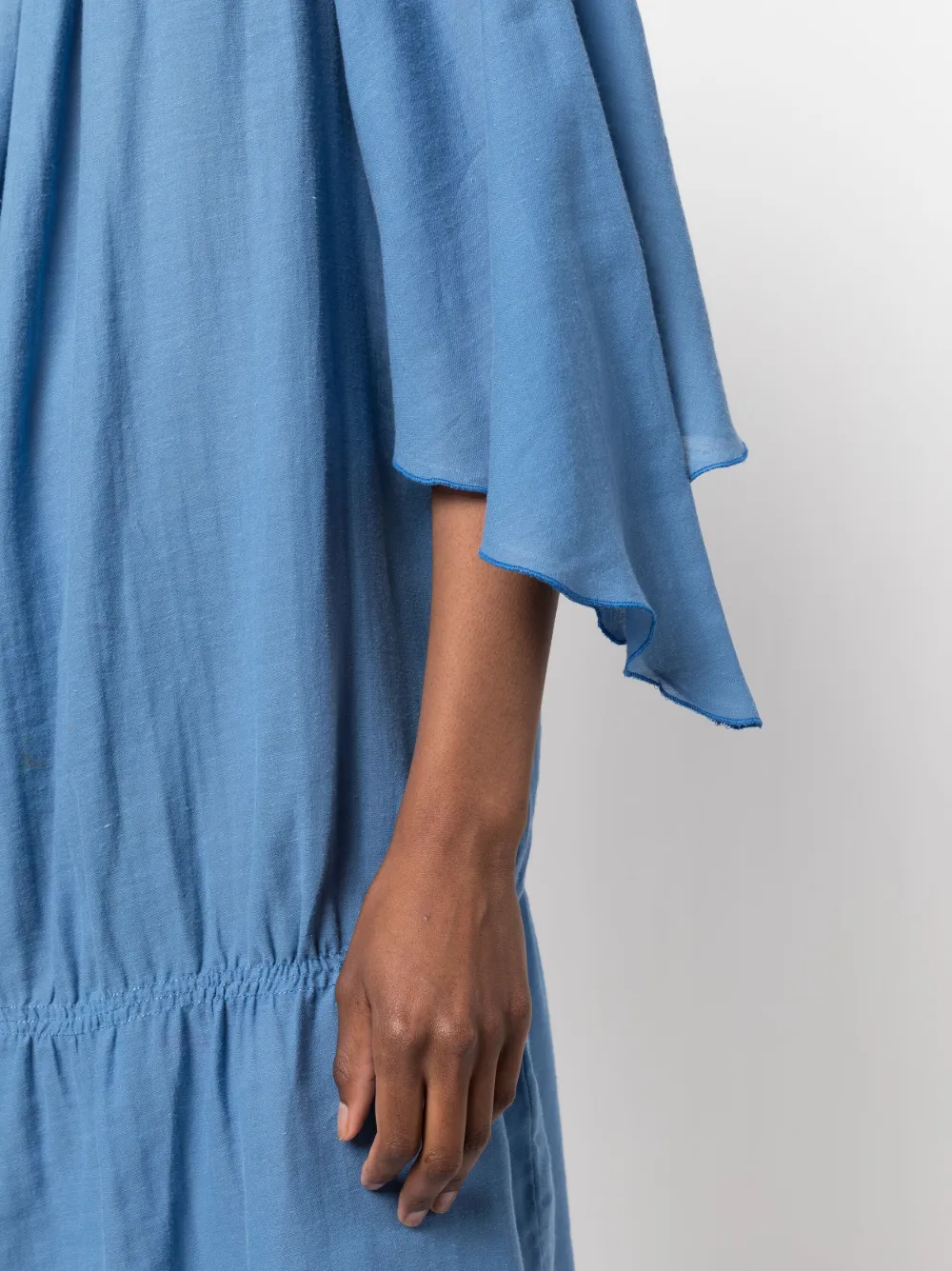 GIANFRANCO FERRE Femme Gianfranco Ferré Robe Froncée à Manches Longues (années 2000) 7 GIANFRANCO FERRE Femme Gianfranco Ferré Robe Froncée à Manches Longues (années 2000) – Image 5