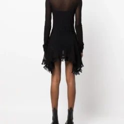 Femme Jean Paul Gaultier Robe Courte à Ourlet Transparent (années 2000) 10 Femme Jean Paul Gaultier Robe Courte à Ourlet Transparent (années 2000) -Promos Féerie Jupe Boutique 20135002 50153015 1000