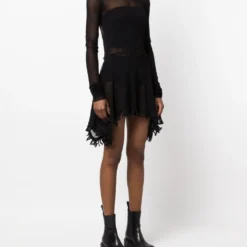 Femme Jean Paul Gaultier Robe Courte à Ourlet Transparent (années 2000) 9 Femme Jean Paul Gaultier Robe Courte à Ourlet Transparent (années 2000) -Promos Féerie Jupe Boutique 20135002 50153024 1000