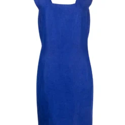 Femme Versace Robe En Lin à Design Sans Manches (années 1970)