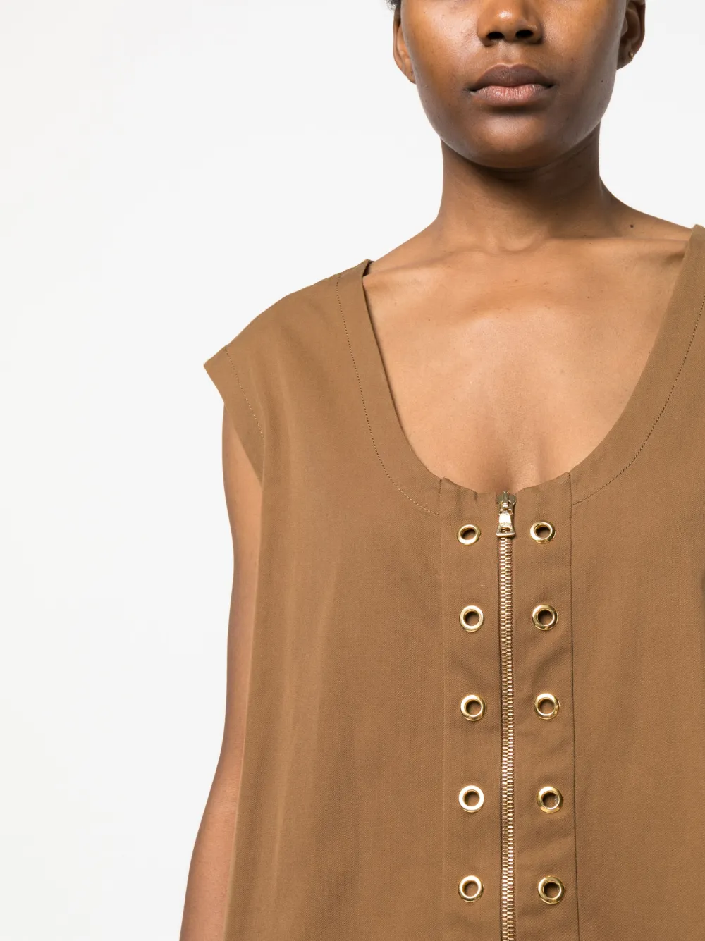 Femme Prada Robe Courte En Coton à Fermeture Nouée 7 Femme Prada Robe Courte En Coton à Fermeture Nouée – Image 5