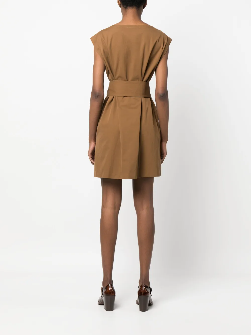 Femme Prada Robe Courte En Coton à Fermeture Nouée 6 Femme Prada Robe Courte En Coton à Fermeture Nouée – Image 4