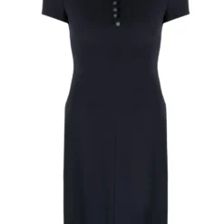 Femme CHANEL Robe En Maille à Boutons CC (1996)