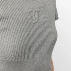 Femme CHANEL Robe Nervurée à Manches Courtes (2009) 11 Femme CHANEL Robe Nervurée à Manches Courtes (2009) -Promos Féerie Jupe Boutique 20201183 50399701 1000