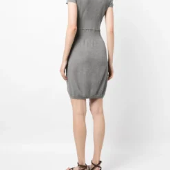 Femme CHANEL Robe Nervurée à Manches Courtes (2009) 10 Femme CHANEL Robe Nervurée à Manches Courtes (2009) -Promos Féerie Jupe Boutique 20201183 50399715 1000