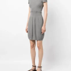 Femme CHANEL Robe Nervurée à Manches Courtes (2009) 9 Femme CHANEL Robe Nervurée à Manches Courtes (2009) -Promos Féerie Jupe Boutique 20201183 50399716 1000