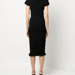 Femme CHANEL Robe Mi-longue Camellia Appliquée 2022 11 Femme CHANEL Robe Mi-longue Camellia Appliquée 2022 -Promos Féerie Jupe Boutique 20215415 50244634 1000