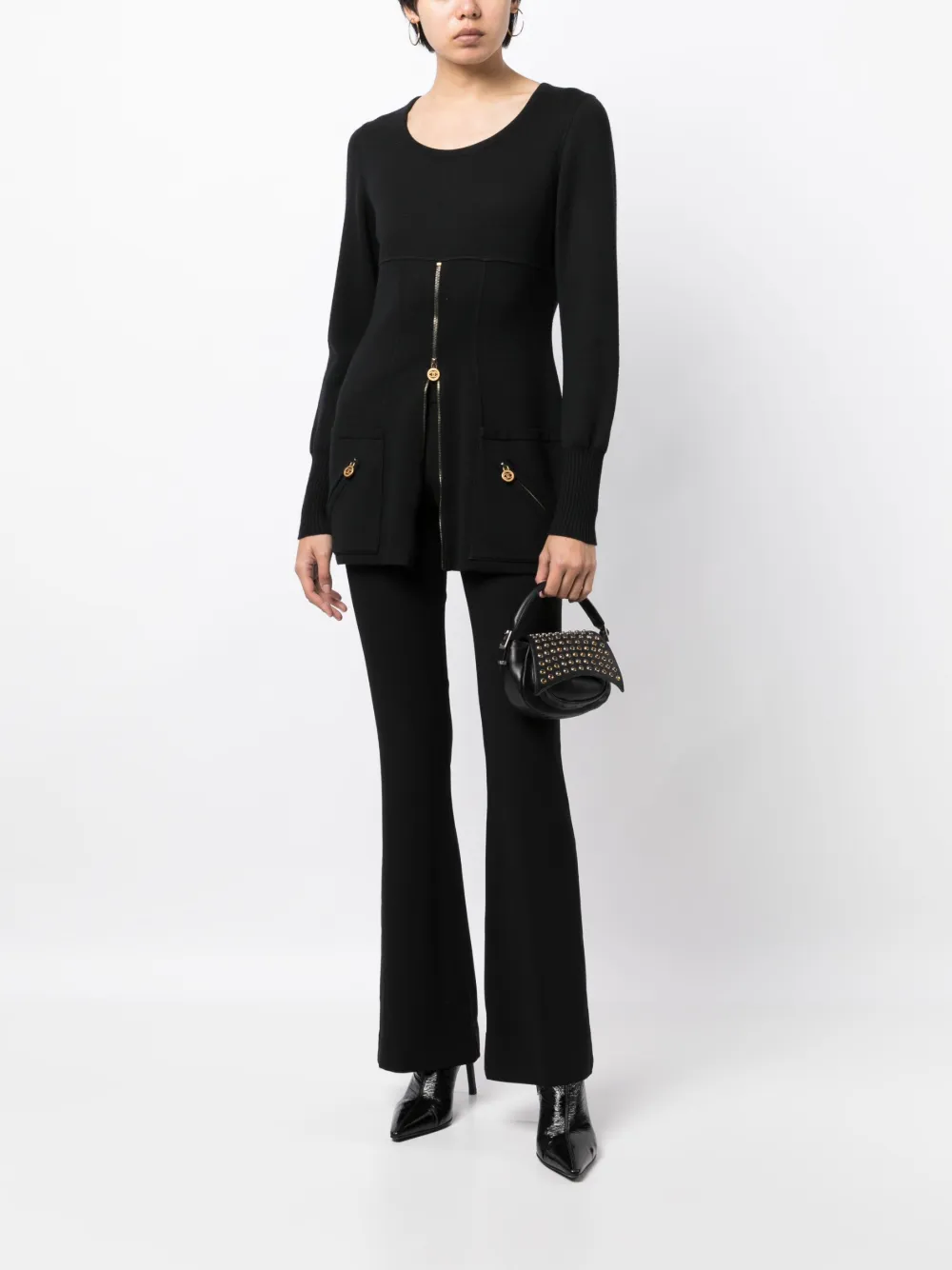 Femme CHANEL Robe Zippée à Logo (années 1990-2000) 4 Femme CHANEL Robe Zippée à Logo (années 1990-2000) – Image 2