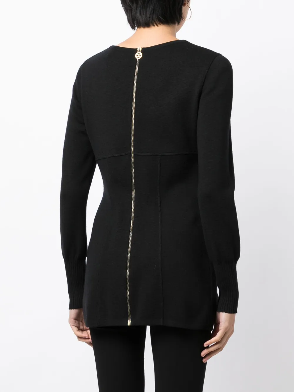 Femme CHANEL Robe Zippée à Logo (années 1990-2000) 6 Femme CHANEL Robe Zippée à Logo (années 1990-2000) – Image 4