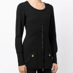 Femme CHANEL Robe Zippée à Logo (années 1990-2000) 9 Femme CHANEL Robe Zippée à Logo (années 1990-2000) -Promos Féerie Jupe Boutique 20285110 50434578 1000