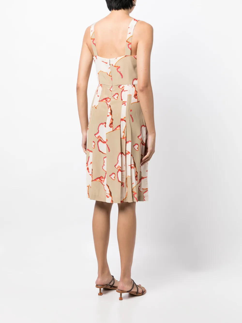 Femme CHANEL Robe En Soie à Imprimé Abstrait 2000 6 Femme CHANEL Robe En Soie à Imprimé Abstrait 2000 – Image 4