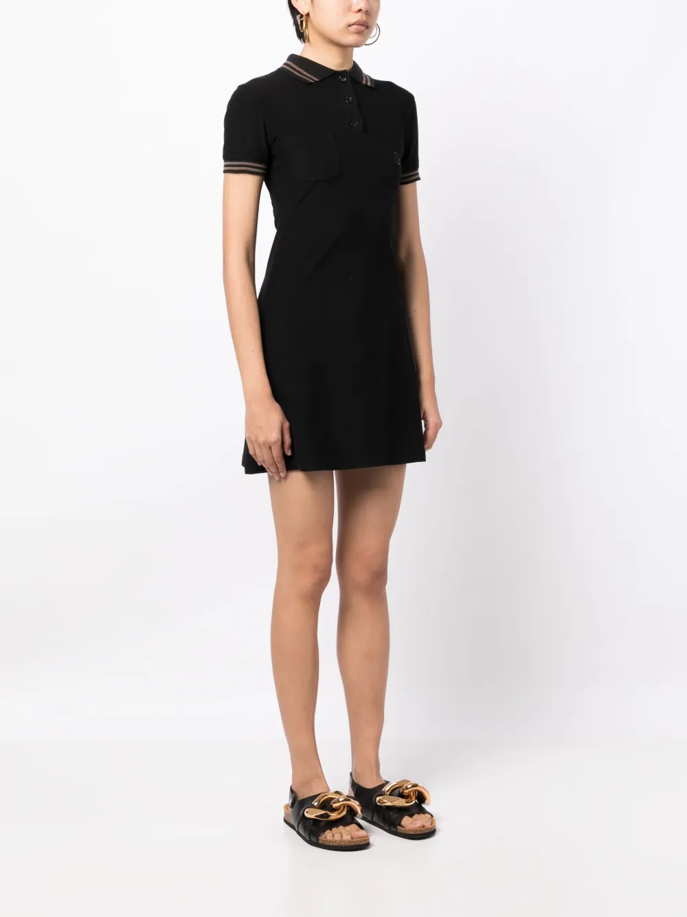 Femme Fendi Robe-polo à Patch Logo (années 1990-2000) 5 Femme Fendi Robe-polo à Patch Logo (années 1990-2000) – Image 3