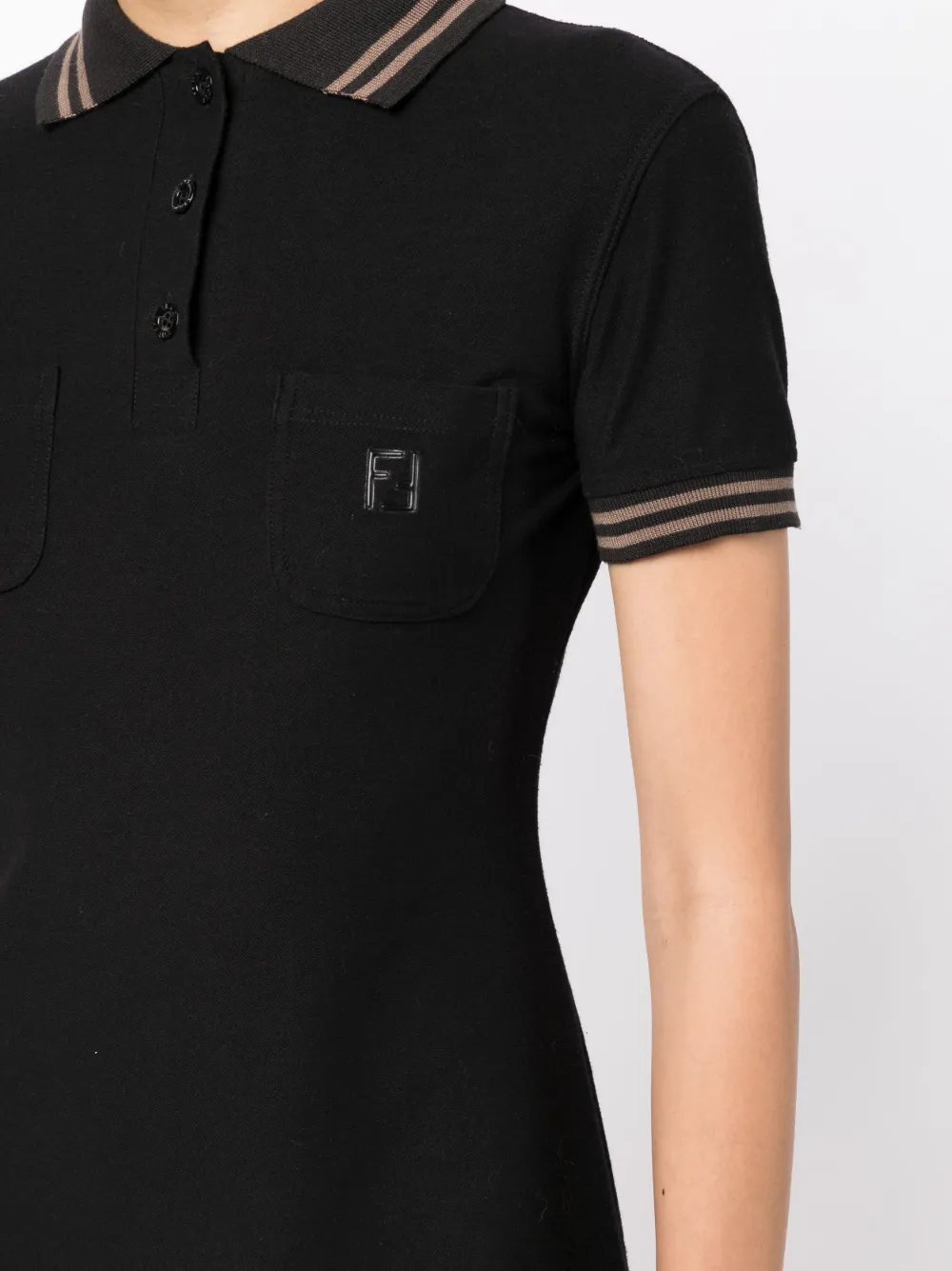 Femme Fendi Robe-polo à Patch Logo (années 1990-2000) 7 Femme Fendi Robe-polo à Patch Logo (années 1990-2000) – Image 5
