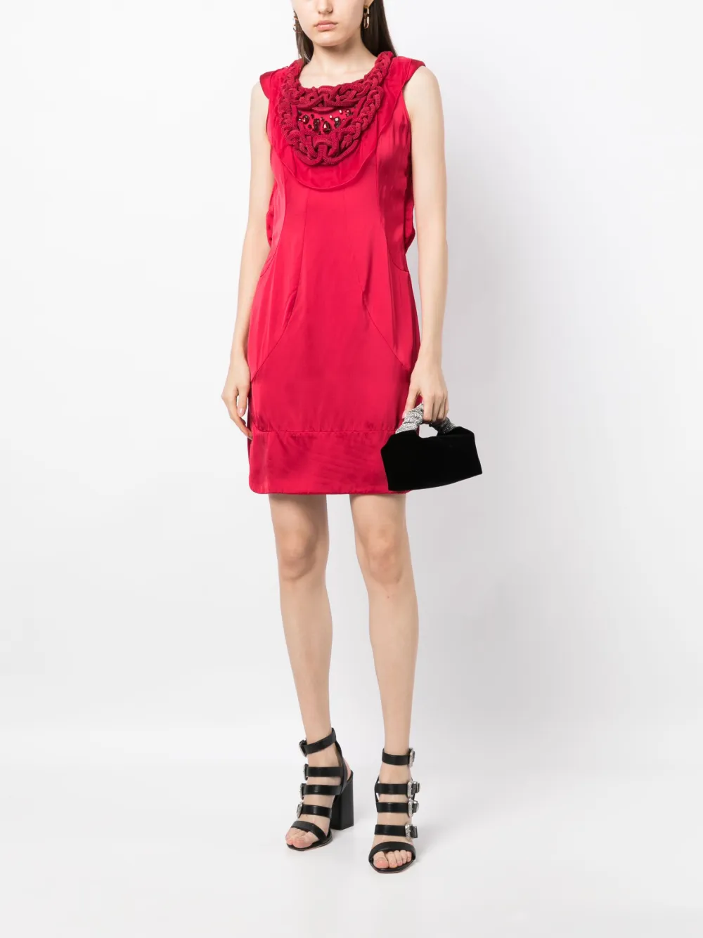 Femme Valentino Garavani Robe à Ornements En Cristal (années 2010) 4 Femme Valentino Garavani Robe à Ornements En Cristal (années 2010) – Image 2