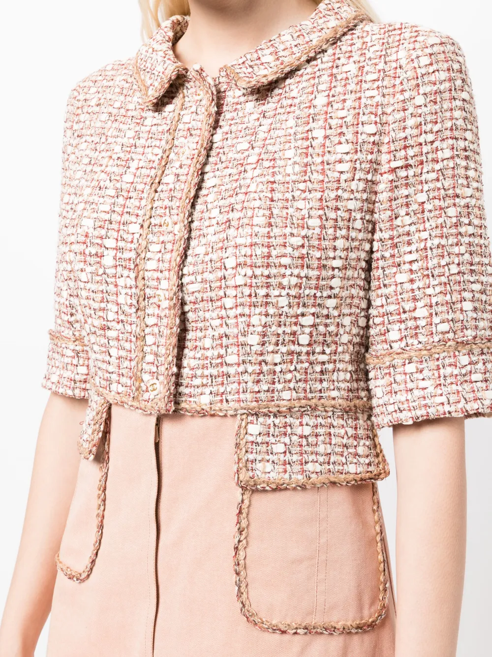 Femme CHANEL Robe En Tweed à Coupe Courte (2006) 7 Femme CHANEL Robe En Tweed à Coupe Courte (2006) – Image 5