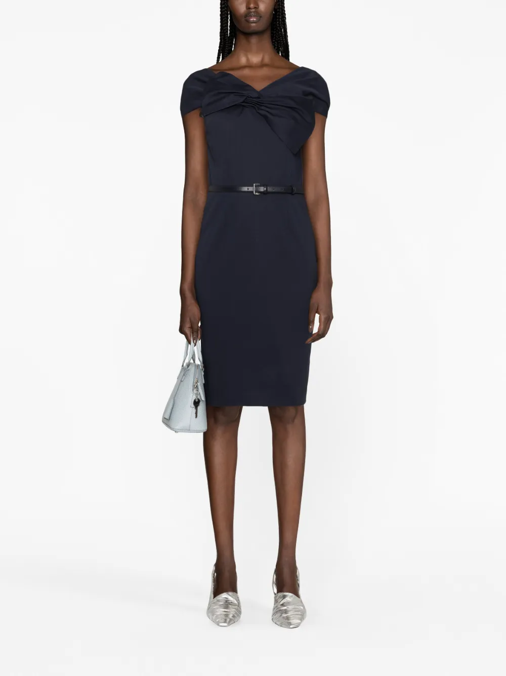 Femme Christian Dior Robe En Maille à Taille Ceinturée Pre-owned (2010) 4 Femme Christian Dior Robe En Maille à Taille Ceinturée Pre-owned (2010) – Image 2