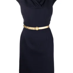 Femme Christian Dior Robe Cintrée à Taille Ceinturée Pre-owned (2010)