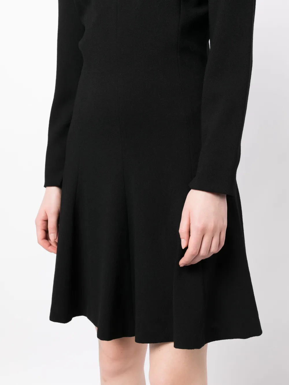 Celine Femme Céline Robe Courte évasée à Manches Longues (années 1990-2000) 7 Celine Femme Céline Robe Courte évasée à Manches Longues (années 1990-2000) – Image 5