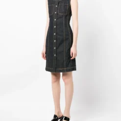 Femme CHANEL Robe En Jean 1997 à Boutons Logo 9 Femme CHANEL Robe En Jean 1997 à Boutons Logo -Promos Féerie Jupe Boutique 20555857 50576651 1000