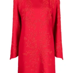 Femme Valentino Garavani Robe évasée à Ornements De Perles (années 2010)