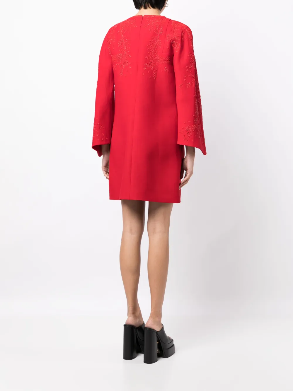 Femme Valentino Garavani Robe évasée à Ornements De Perles (années 2010) 5 Femme Valentino Garavani Robe évasée à Ornements De Perles (années 2010) – Image 3