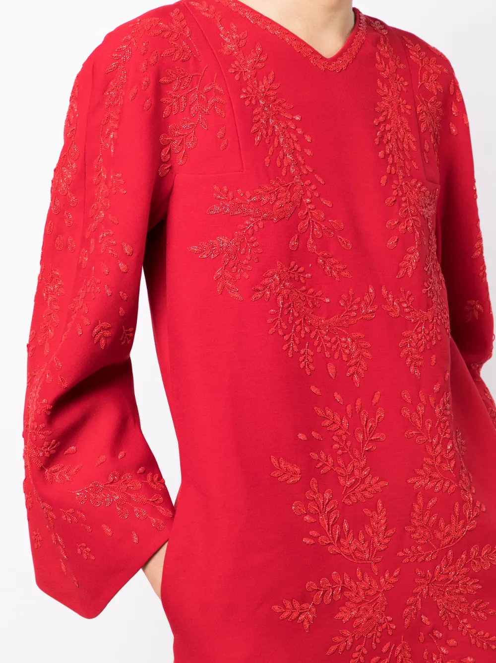 Femme Valentino Garavani Robe évasée à Ornements De Perles (années 2010) 6 Femme Valentino Garavani Robe évasée à Ornements De Perles (années 2010) – Image 4