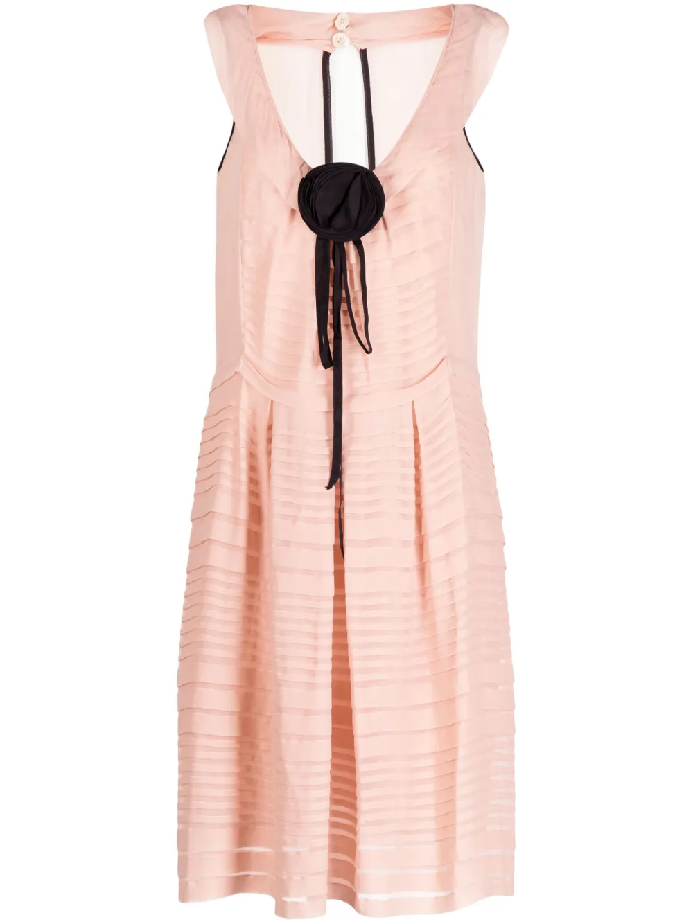 Femme Valentino Garavani Robe évasée à Appliques Fleurs (années 2010) 3 Femme Valentino Garavani Robe évasée à Appliques Fleurs (années 2010)